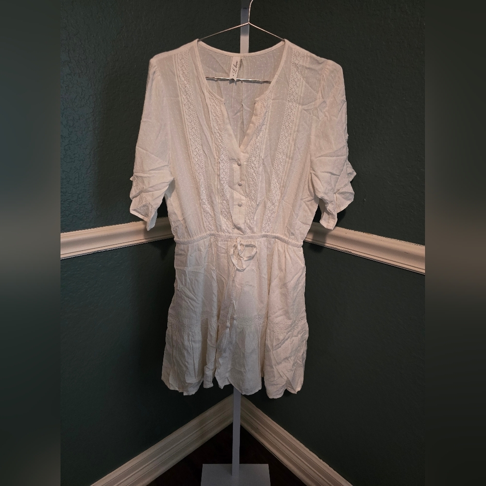 L love Cotton White Dress